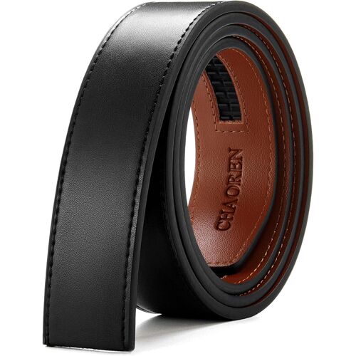 KALANKA-Ceinture sans Boucle Homme, Accessoires pour Ceintures Automatique à Cliquet pour Hommes Cuir 35mm