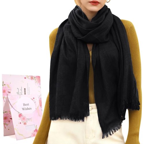 Tianyi-Foulard Châle Femme Écharpe Pour Printemps Automne Hiver Étole Longues Scarf Pour Mariage Soirée Cocktail Fête Plage Cover Up Ultra-Léger Respirant Elégant Cadeau 195 X 95cm