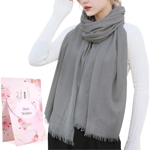 Tianyi-Foulard Châle Femme Écharpe Pour Printemps Automne Hiver Étole Longues Scarf Pour Mariage Soirée Cocktail Fête Plage Cover Up Ultra-Léger Respirant Elégant Cadeau 195 X 95cm