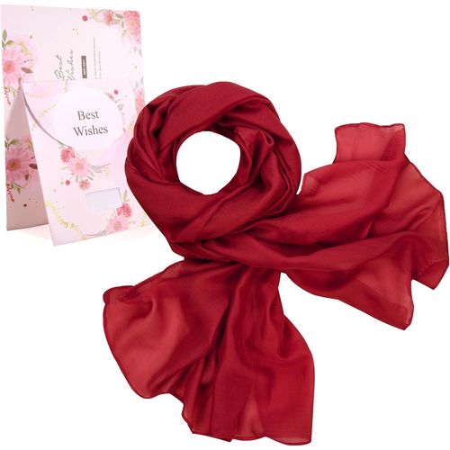 Tianyi-Foulard Châle Femme Écharpe Pour Printemps Automne Hiver Mousseline Doux Etole Léger Longues Grandes Scarf Pour Mariage Soirée Cocktail Fête Plage Cadeau D'anniversaire 180 X 70cm
