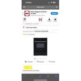 Cuisinière induction proline P603IMCIBK