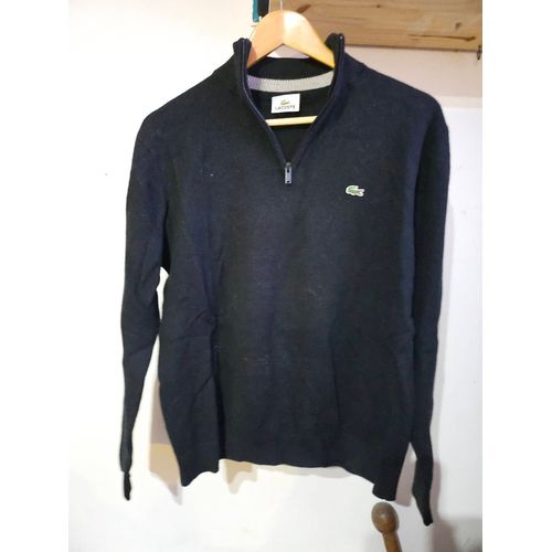 Pull Lacoste En Laine Noir L