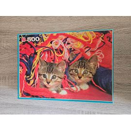Puzzle 500 pièces Jumbo Deux chatons espiègles
