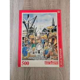 Puzzle 500 pièces Nathan Bob et Bobette Les sept pions