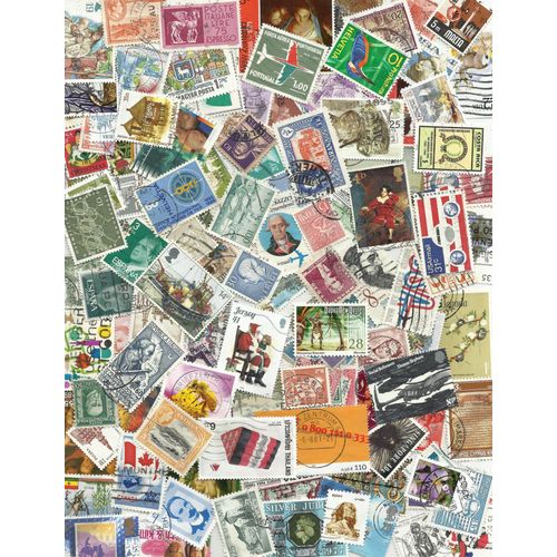 Monde Vrac 45 Grs 1000 Timbres Env.