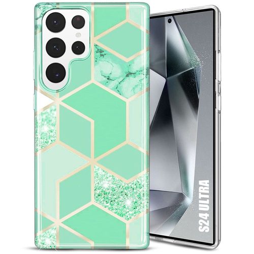 Coque pour Samsung Galaxy S24 Ultra, Protection Ultra Slim Léger Souple Turquoise - BOOLING