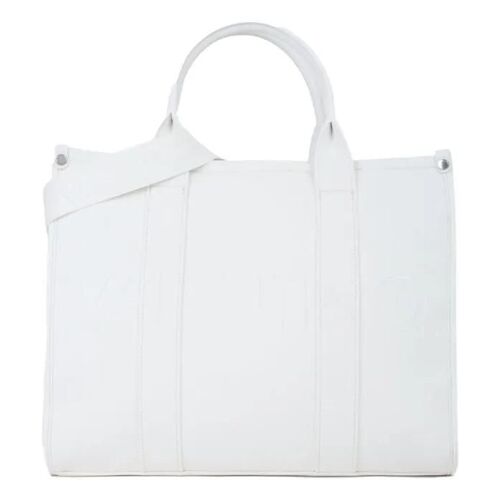 Sac shopper - VALENTINO - Syria Re - Blanc - 37x30x13 cm - 100% polyuréthane