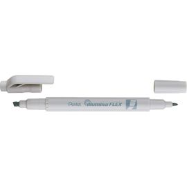Illumina Flex Slw11p Surligneur Bi-Pointe Pastel, Gris, Lot De 10[Z454]