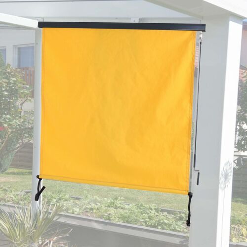Store vertical HWC-F42, store vertical tissu protection UV 50   250x180cm, jaune