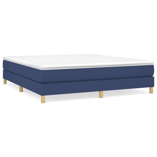vidaXL Cadre de lit Bleu 180 x 200 cm Tissu