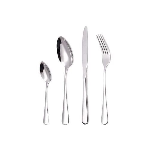 Ménagère - Inox - 24 Pièces - Acier Inoxydable - Compatible Lave-Vaisselle - Argent