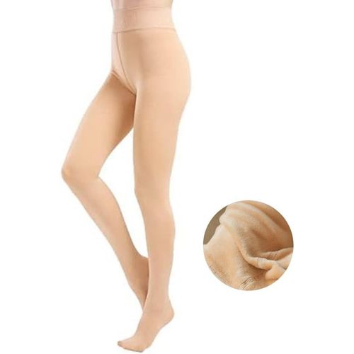 Tianyi-Collant Femme Extensibles Translucide Faux Translucide Legging Polaire Collants Femme Super Élasticité Slim Opaque Couleur Tights Pantalon Skinny Collant Grande Taille Pour Automne Hiver