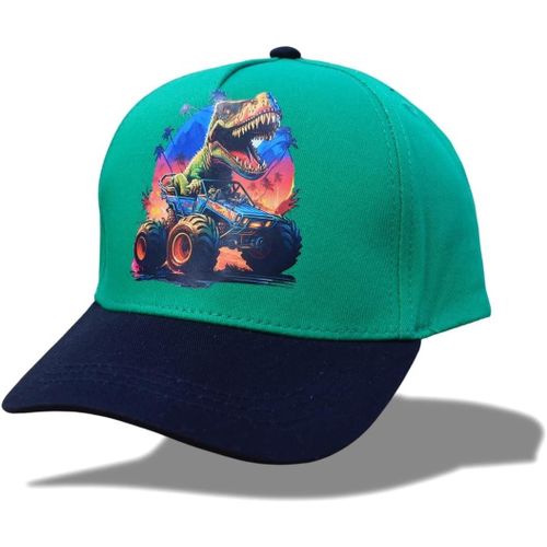 Tianyi-Casquette Pour Enfant, 100 % Coton, Casquette Monstertruck, Casquette Licorne, Snapback Pour Enfant, Visière Ronde, Visière Plate