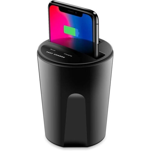 SJZG-Hugeauto Qi Chargeur De Voiture Sans Fil Pour Iphone X/8, Samsung S8/S7/S6/S6Edgelargeur Du Téléphone : Moins De 73 Mm