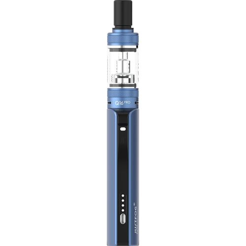 KALANKA-JUSTFOG Q16 PRO cigarette électronique kit complet ¿ batterie rechargeable 900 mAh, résistance incluse 1.6 Ohm, atomiseur 1,9 ml, 4 niveaux de puissance, vapoteuse électronique compacte [BLEU