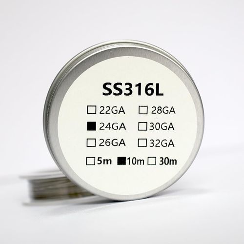 KALANKA-SS316 Bobine de résistance à la chaleur DIY 10 m pour réservoir Rta RDA Rdta Subohm (24GA)