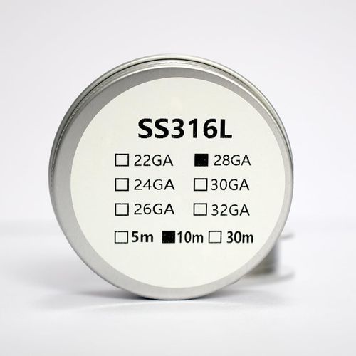 KALANKA-SS316 Bobine de résistance à la chaleur DIY 10 m pour réservoir Rta RDA Rdta Subohm (28GA)