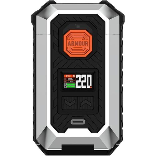 KALANKA-Armour Max Mod | 220w Box Mod Works with Itank 2 Atomizer/Z Sub Ohm Tank/ 510 Thread Atomiseur Vaporisateur e-Cigarette (Mod Only) (Argent)