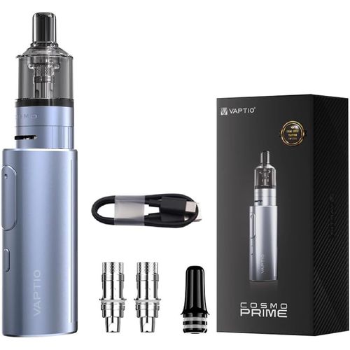 E-Cig Cosmo Prime Pod Kit 4,0Ml Atomiseur Cigarette Électronique Kit Complet 2400Mah Résistance Bobines Cosmo 0,4Ohm / 1,0Ohm Sans E-Liquide Sans Nicotine (Bleu)[Z898]