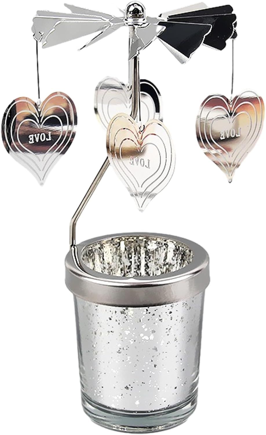 Bougeoir Métal Bougeoir Rotatif Loup Hurlant Puckator - Décoration Table Animée Par Bougie Chauffe-Plat Accessori Lupo