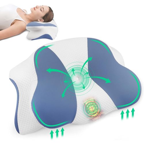 Oreiller Orthopédique À Memoire De Forme Pour La Nuque, Oreiller Ergonomique Cervical Pour Les Dormeurs Sur Le Côté, Le Dos Et Le Ventre, Anti Ronflement, Taie D'oreiller Lavable Hypoallergénique