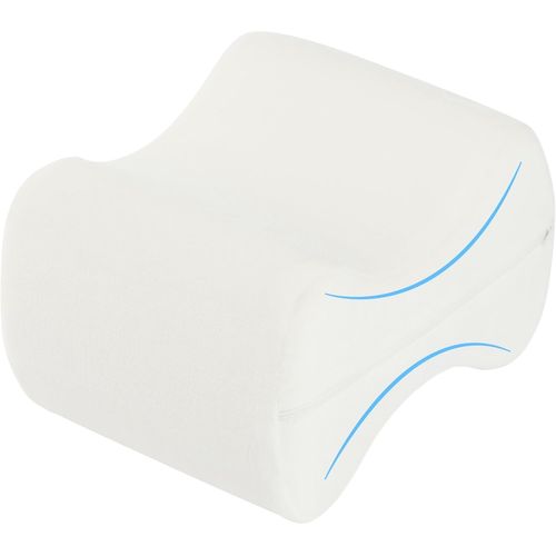 Oreiller Ergonomique De Genoux Pour Dormir Sur Le Côté, Oreiller Repose-Jambe En Mousse À Mémoire De Forme, Crème