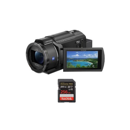 Sony FDR-AX43A Caméscope Noir + SanDisk 256 Go Extreme PRO UHS-I SDXC