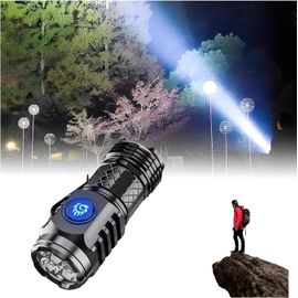 Lampe de Poche de Monstre à Trois Yeux, Three-eyed Monster Mini Flashlight, Lampe Torche LED Ultra Puissante, Lampe de Poche Rechargeable, Étanche Torche pour Camping Outdoor (Black)