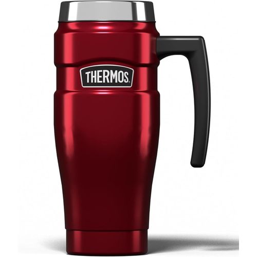 Stainless Steel King Travel Mug, 470ml, Red