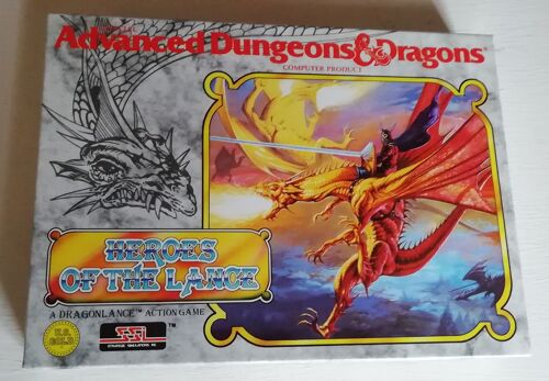 Heroes Of The Lance (Jeu Amiga) Us Gold 1988, Test Ok, Complet Avec Livret + Poster, Tres Rare