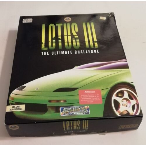 Lotus Iii (Jeu Amiga) Gremlin 1992, Test Ok, Complet Avec Livret + Poster D'origine , Bon Etat, Rare