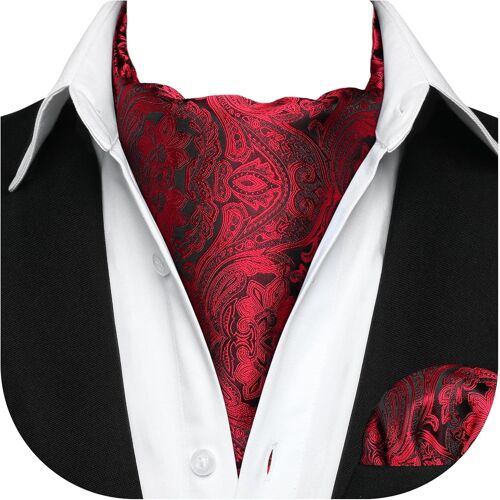 Ascot Handkerchief Jacquard Weave Tie & Clutch.[B1161]