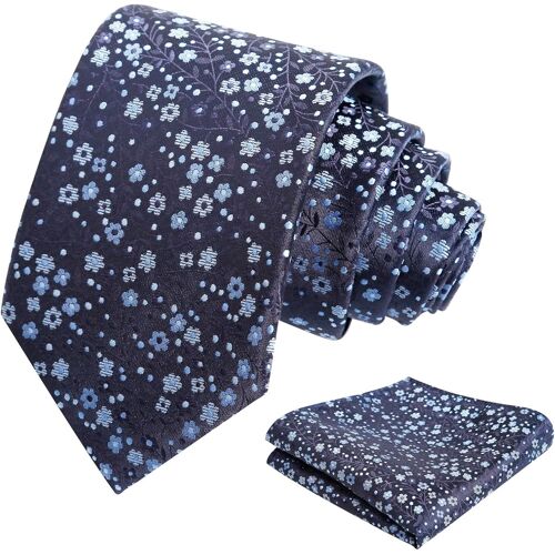 Men's Floral Pattern Suit Pouch And Cufflinks.[B1342]