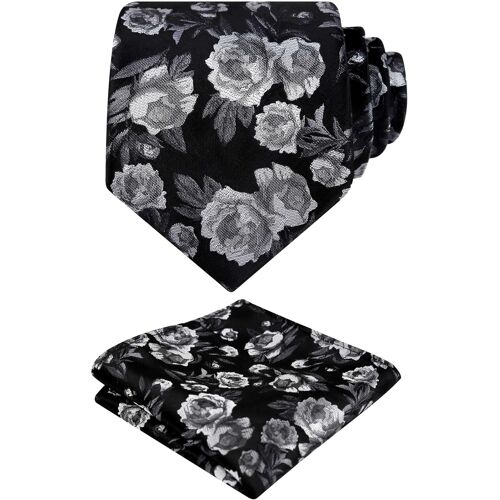 Men's Floral Pattern Suit Pouch And Cufflinks.[B1352]