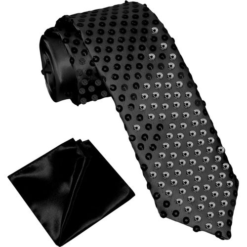 Glitter Ties For Men Women Sequin Outfits Shirt Jacket Accessories Satin Tie Pocket Handkerchief Wedding Festival Club Carnival.[B1234]