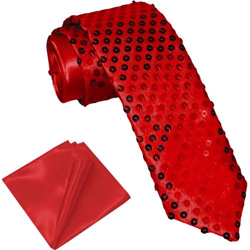 Glitter Ties For Men Women Sequin Outfits Shirt Jacket Accessories Satin Tie Pocket Handkerchief Wedding Festival Club Carnival.[B1238]