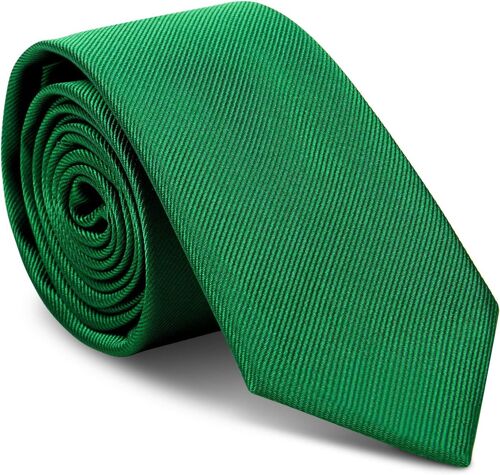 Men's Tie,Handmade Men's Tie,6cm Narrow Slim Various Colours Available,Plain Tie For Wedding Formal Business Tie,Green