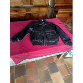 Blouson Noir En Cuir Taille Xxl