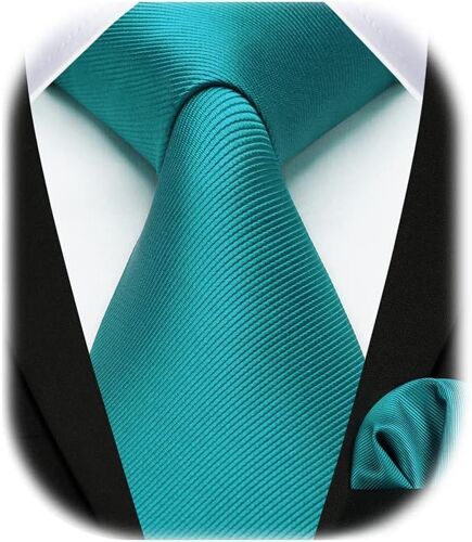 Men's Tie And Clutch Set Solid Colour Wedding Tie And Handkerchief Set Work Party Gift For Men.[B73]