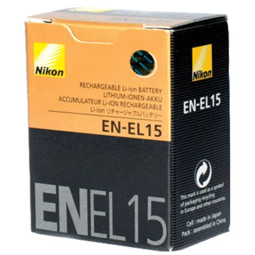 Nikon EN-EL15 Batteries pour Nikon Z5,Z6, Z7,Z8, D7100, D750, D7000, D7200, D600,D610,D880, D810,D810a,D800,D850
