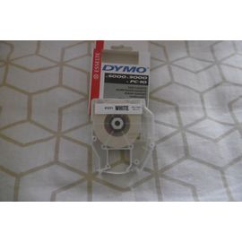 Dymo Cassette Ruban 12mmx10m Fond Blanc Écriture Noire Dymo 61211 Pour Titreuse 6000/9000/Pc10