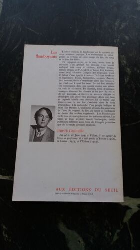 Les Flamboyants De Patrick Grainville - Ed. Du Seuil 1976