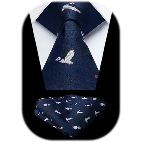 Men's Tie With Animal Pattern Ties And Clutch Wedding Elegant Tie Set Handkerchief For Business Party.[B734]