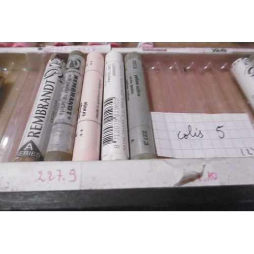 Craies Pastels Secs Rembrandt Lot De 5 Dégradé De Marron Colis 5