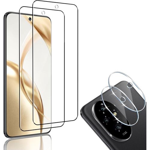 Compatible Avec Iphone 16e 2025 Arrière Verre Trempé + Caméra Arrière Protecteur (2+2 Pièces), 9h Dureté Hd Sans Bulles Anti-Huile Arrière Protection Décran + Caméra Protecteur