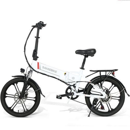 Vélo De Trekking Électrique Pliable Samebike 20lvxd30-Ii 350 W 20", 48 V, 10,4 Ah, Blanc