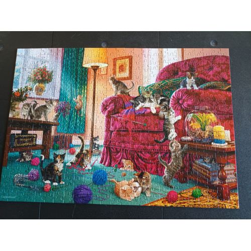 puzzle 500 pièces chatons coquins (castorland)