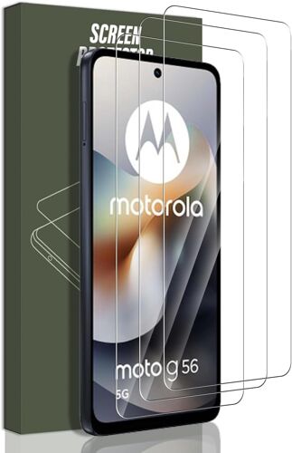Verre Trempé Pour Motorola Moto G56 Protection Écran [3 Pièces], Transparent Hd/Sans Bulles, Protection Écran Pour Moto G56