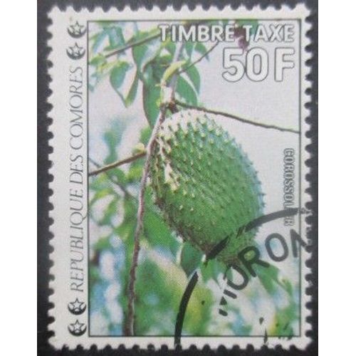 Comores Taxe N°14 Fleurs Oblitéré