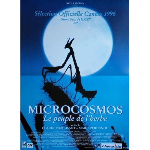 Microcosmos : Le Peuple De L'herbe - Affiche Originale De Cinéma - Format 40x60 Cm - Un Film De Claude Nuridsany, Marie Pérennou Avec Les Voix De Jacques Perrin, Kristin Scott Thomas - Année 1996